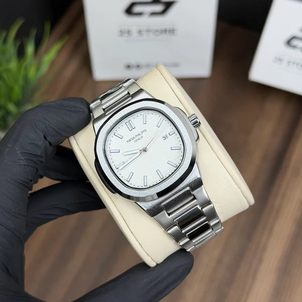 Patek Philippe Nautilus Style Watch – Green Blue Steel Bracelet